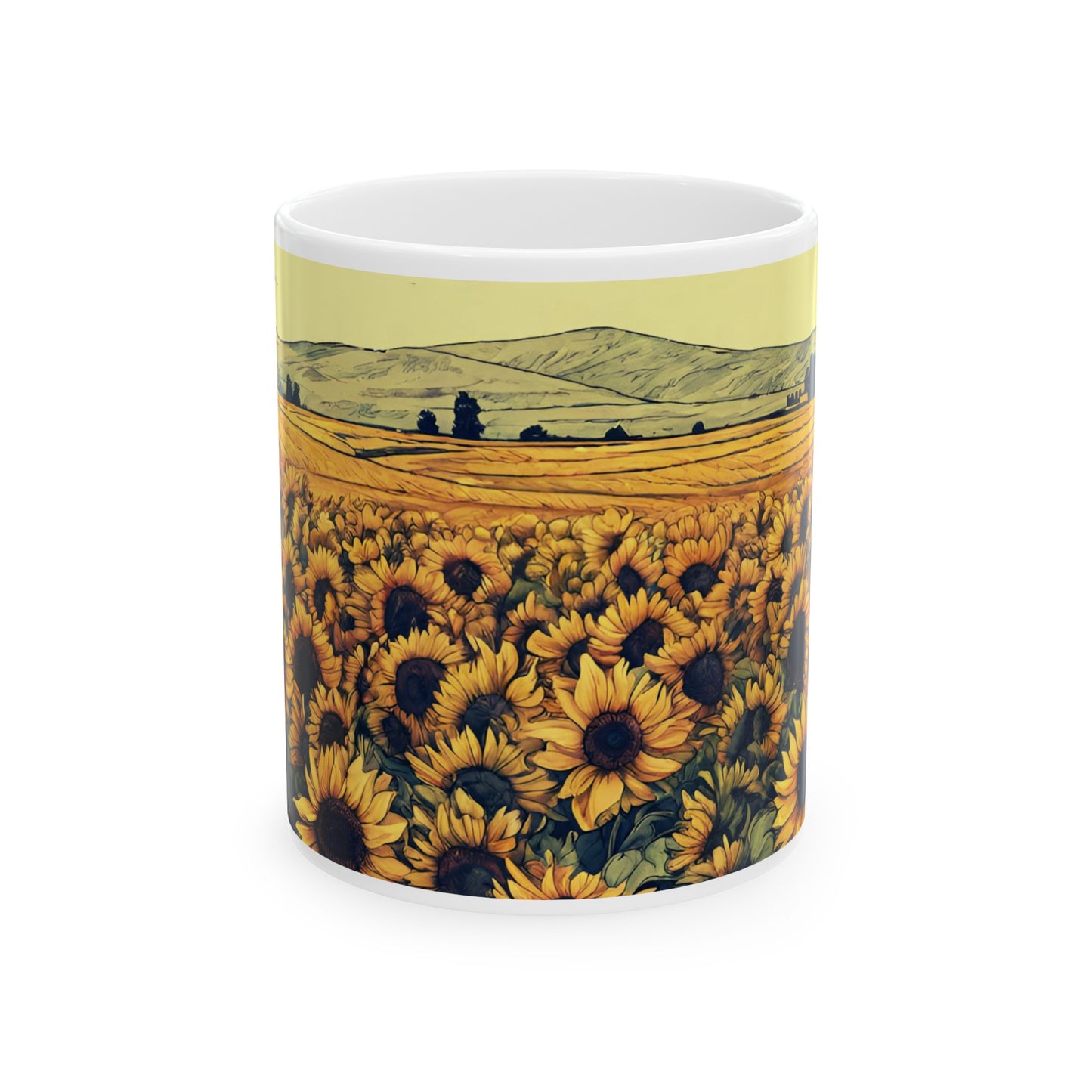 le Midi Sunflowers - 11oz mug
