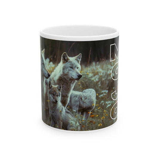 White Wolf Family - Graphic - 11oz mug
