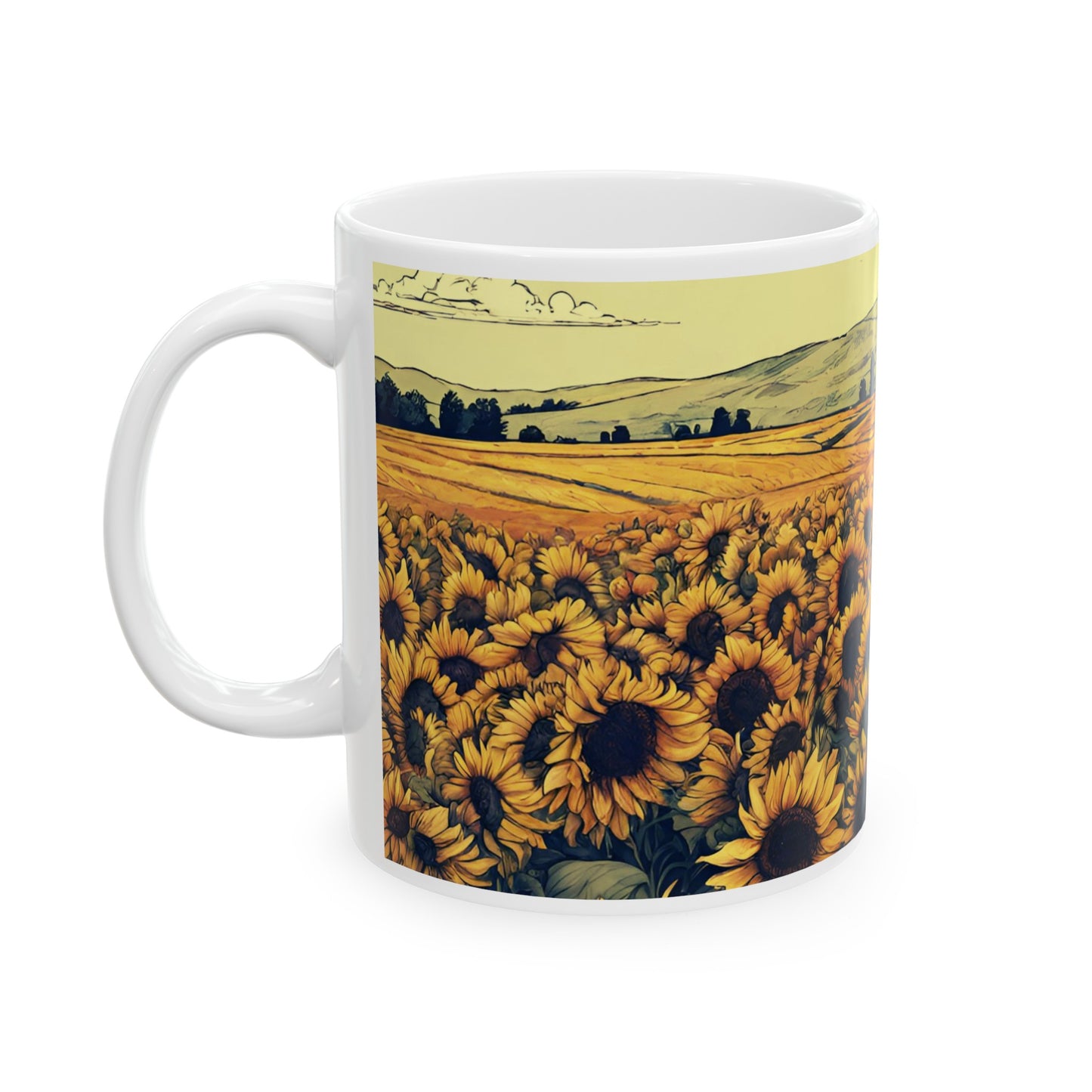 le Midi Sunflowers - 11oz mug