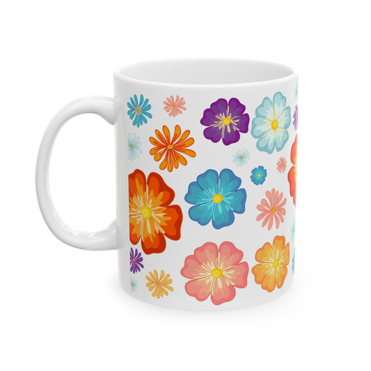 Bright Flowers - 11oz mug