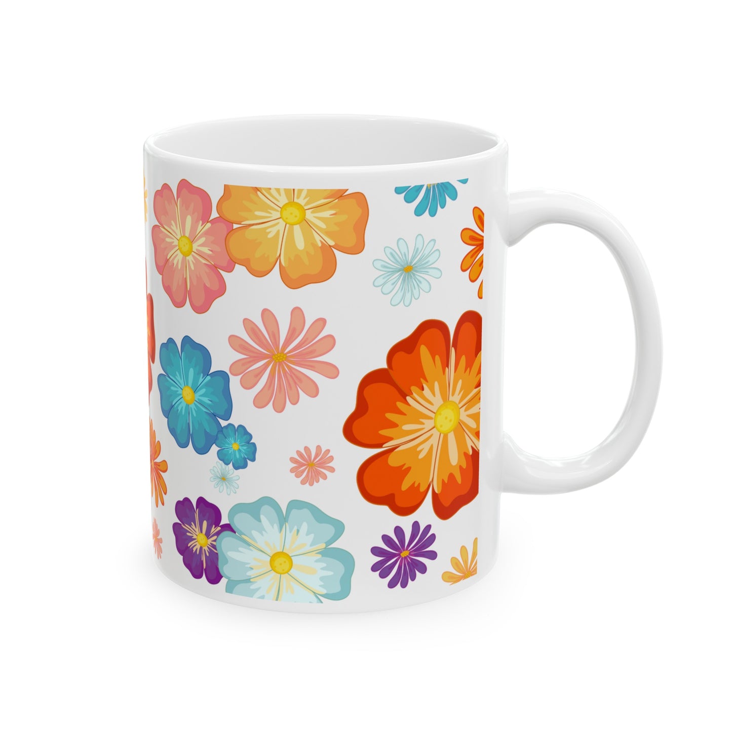 Bright Flowers - 11oz mug